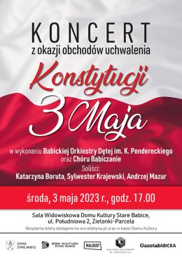 Koncert z okazji obchodów uchwalenia Konstytucji 3 Maja